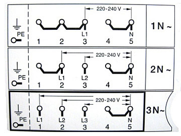 Схема подключения варочной панели