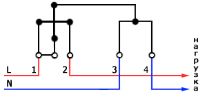 Схема подключения 1-фазного электросчетчика